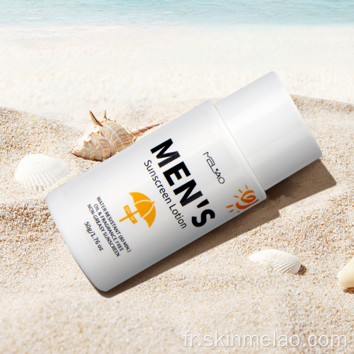 Hydratant anti-rides SPF 50 lotion de crème solaire masculine